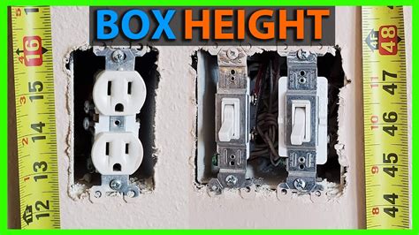 electrical box height for vanity light|light switch height limit.